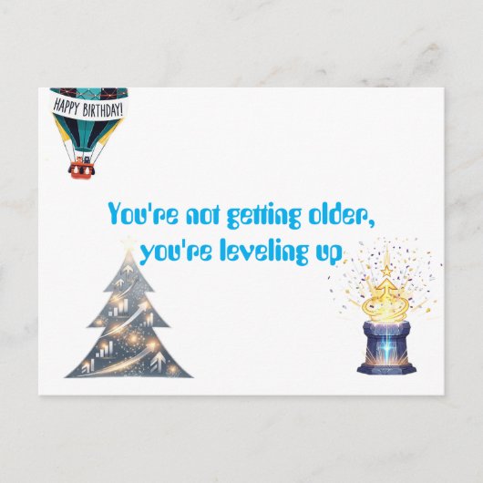 誕生日グリーティングカード ポストカード (正面)