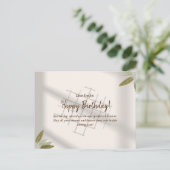 誕生日グリーティングカード ポストカード (スタンド正面)