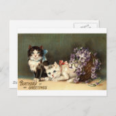 誕生日グリーティングカード ヴィンテージ1910 ポストカード (正面/裏面)