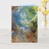 誕生日グリーティングカード-大型 カード (黄色い花)