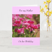 誕生日グリーティングカード – 母 カード (黄色い花)