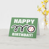 誕生日グリーティングカード(野球デザイン) カード (黄色い花)