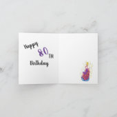 誕生日グリーティングカード: 80番目 カード (内部)