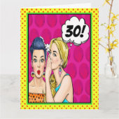 誕生日グリーティングカード – AGEの追加 – すべての側面を表示 カード (黄色い花)