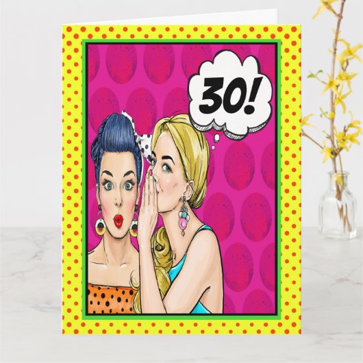 誕生日グリーティングカード – AGEの追加 – すべての側面を表示 カード (黄色い花)