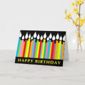 誕生日グリーティングカード – Office Co-worker カード (黄色い花)