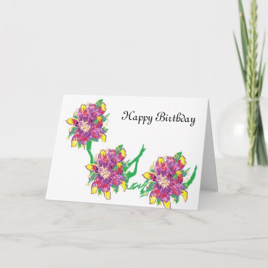 誕生日グリーティングカー素晴らしド カード (正面)