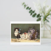 誕生日グリーティングレプロヴィンテージ1910 ポストカード (スタンド正面)