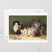 誕生日グリーティングレプロヴィンテージ1910 ポストカード (正面/裏面)