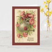 誕生日グリーティングヴィンテージの再生 カード (黄色い花)