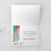 誕生日グリーティング – BRIGHT – コンセプト/ペイントブラシ カード (内部)