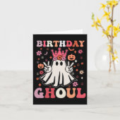 誕生日グールフローラ幽霊キッドガールグルーヴィーハロー カード (黄色い花)