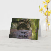 誕生日ケイブマン カード (黄色い花)