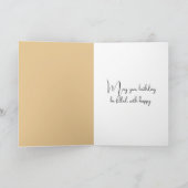 誕生日ケシ入り黒い花瓶 カード (内部)