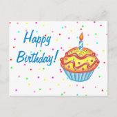 誕生日ケーキのポストカード ポストカード (正面)