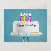 誕生日ケーキのポストカード ポストカード (正面)