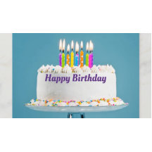 誕生日ケーキのポストカード