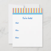 誕生日ケーキの招待状 招待状 (裏面)