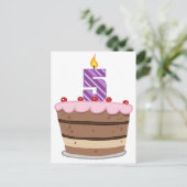 誕生日ケーキの5歳 ポストカード (スタンド正面)