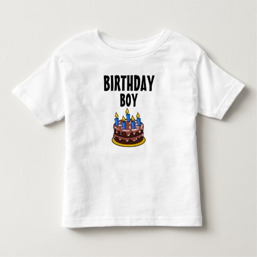 誕生日ケーキトドラーTシャツ トドラーTシャツ (正面)