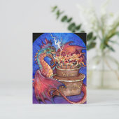 誕生日ケーキドラゴン ポストカード (スタンド正面)