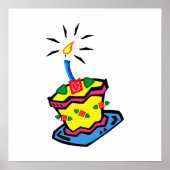 誕生日ケーキ1 ポスター (正面)