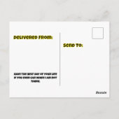 誕生日ケーキ サイケデリック カラー 誕生日 ポストカード (裏面)