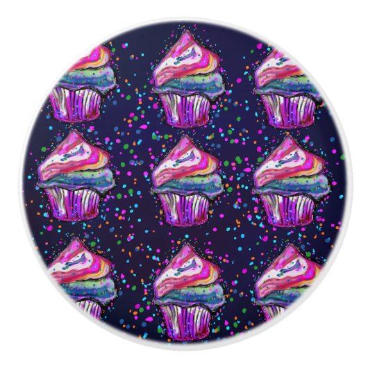 誕生日ケーキ セラミックノブ (正面)