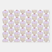 誕生日ケーキ |バルーンとバント ラッピングペーパーシート (正面3)