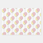 誕生日ケーキ |バルーンとバント ラッピングペーパーシート (正面2)