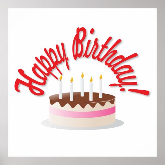 誕生日ケーキ ポスター (正面)