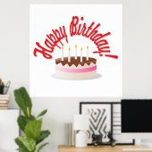 誕生日ケーキ ポスター (ホームオフィス)