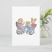 誕生日ケーキ 招待状 (スタンド正面)