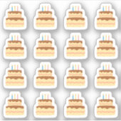 誕生日ケーキ 誕生日パーティー リマインダー カレンダー プランナー シール (正面)