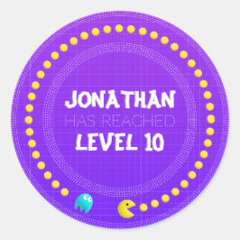 誕生日ゲームオン用ゲーマーシール ラウンドシール