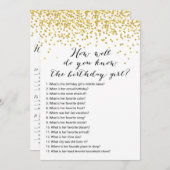 誕生日ゲームx2 – 電話ゲーム |ご存知のとおり 招待状 (正面/裏面)