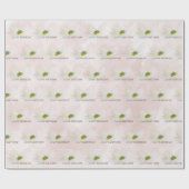 誕生日コスモスオン赤面 ラッピングペーパー (フラット)