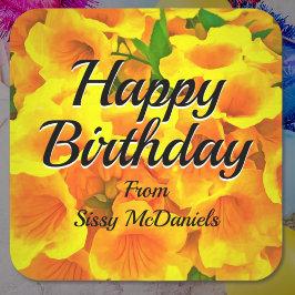 誕生日コパデオロ スクエアシール