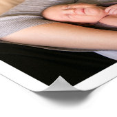 誕生日コラージュの写真パーソナライズされた ポスター (角)