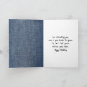 誕生日コルギドッグブルージャンショーツを着て カード (内部)