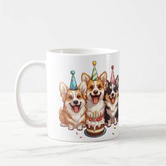 誕生日コルギドッグ コーヒーマグカップ (左)