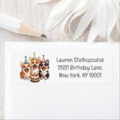 誕生日コルギドッグ ラベル (インサイチュ)