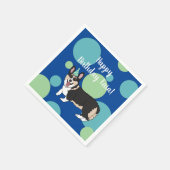 誕生日コルギ スタンダードカクテルナプキン (角)