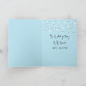 誕生日コンサートの群衆のハート型の看板 カード (内部)