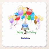 誕生日コースター ペーパーコースター (正面)