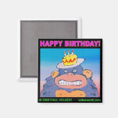 誕生日ゴリラ$3.00 マグネット (正面/裏面)