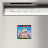 誕生日ゴリラ$3.00 マグネット (インサイチュ (食洗機))