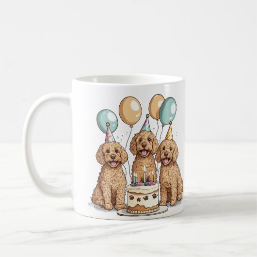 誕生日ゴルデンドルドッグス コーヒーマグカップ (左)