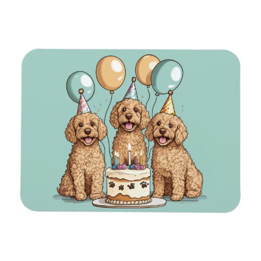 誕生日ゴルデンドルドッグス マグネット (横)