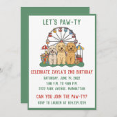 誕生日ゴルデンドルドッグズアットカーニバル 招待状 (正面/裏面)